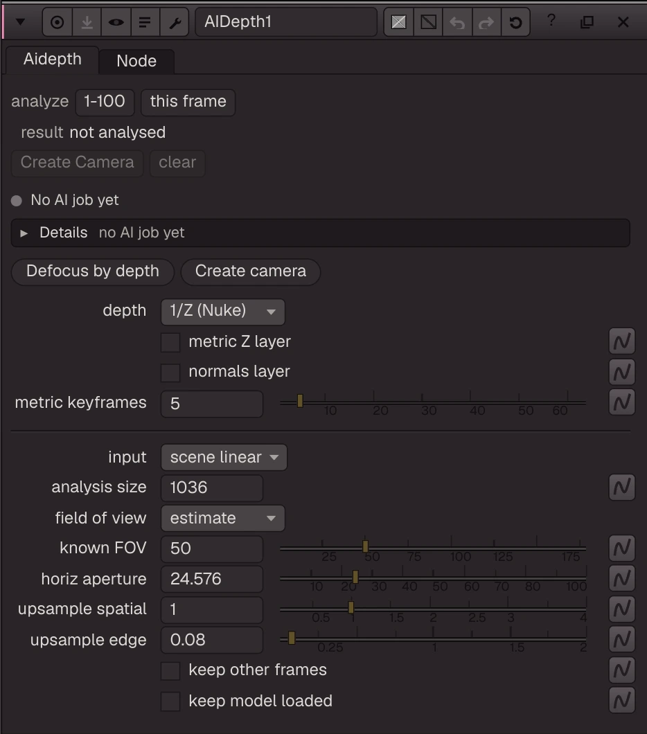 AIDepth properties
