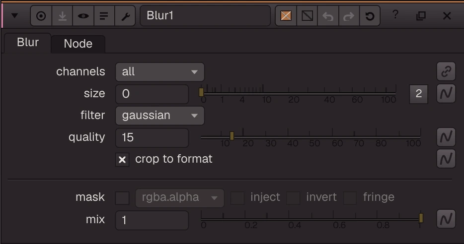 Blur properties