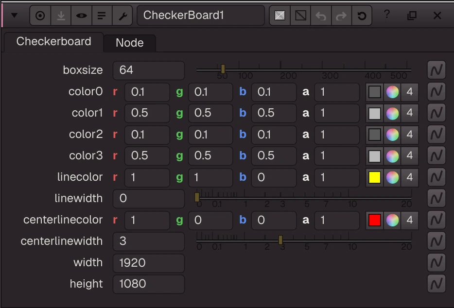 CheckerBoard2 properties