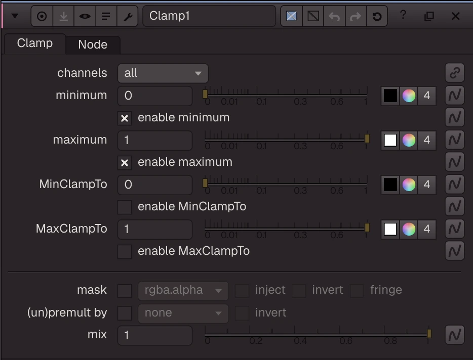 Clamp properties
