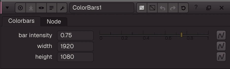 ColorBars properties