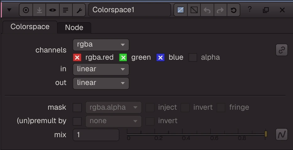 Colorspace properties