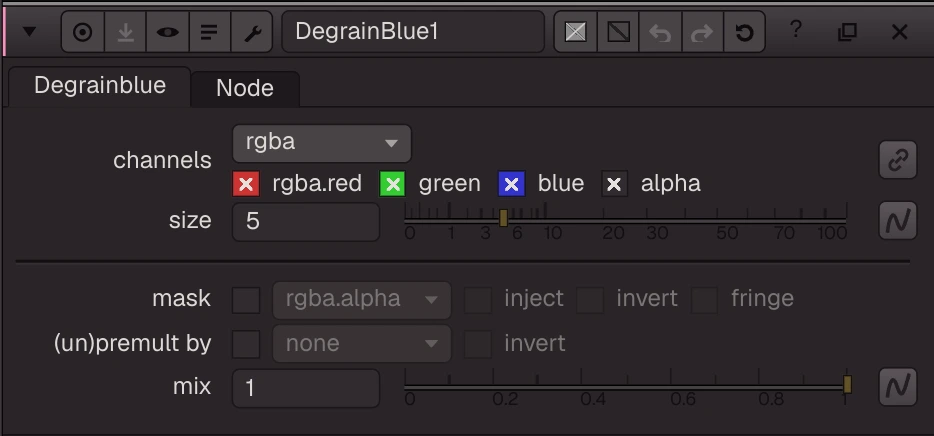 DegrainBlue properties