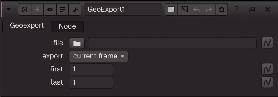GeoExport properties