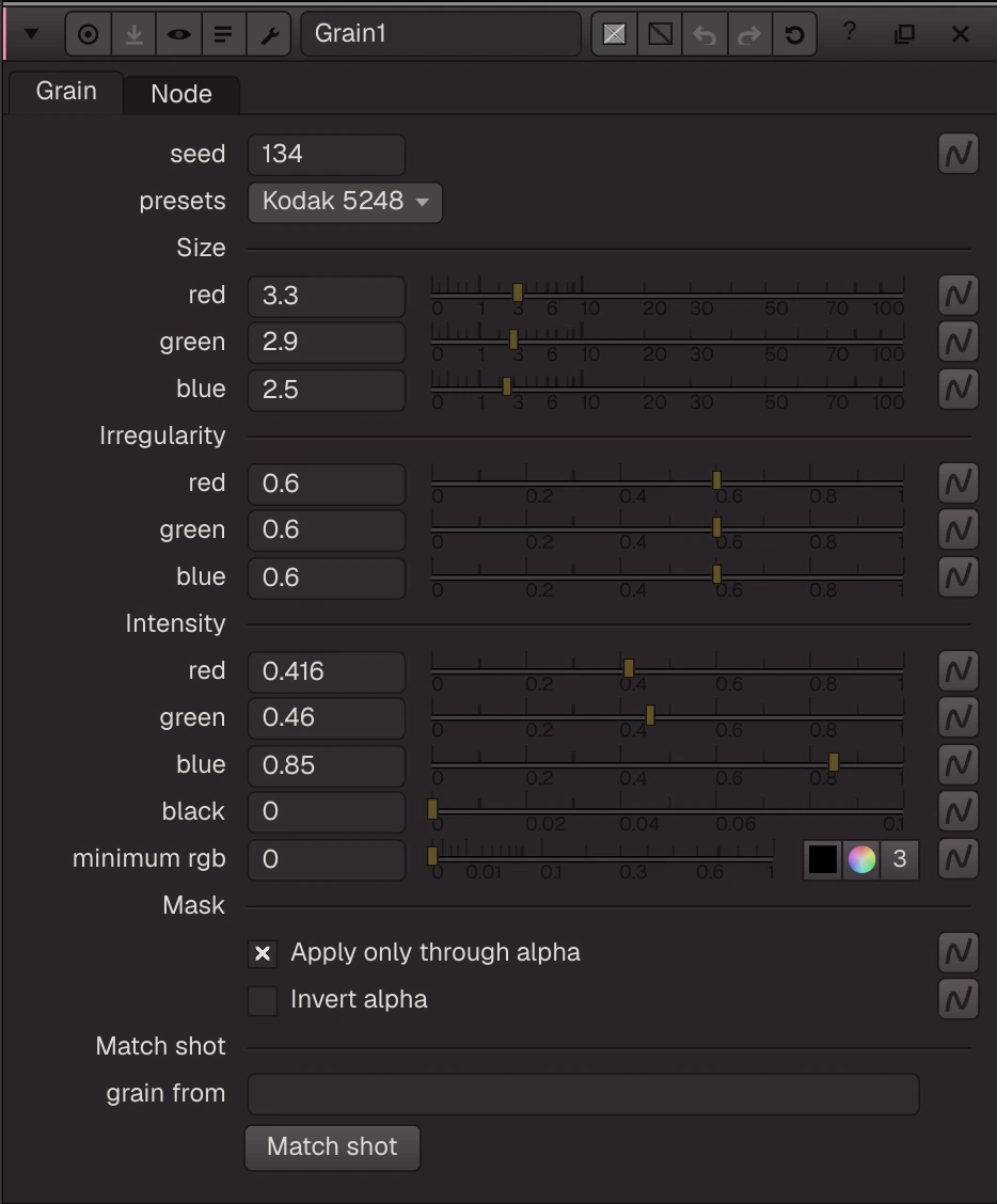 Grain properties