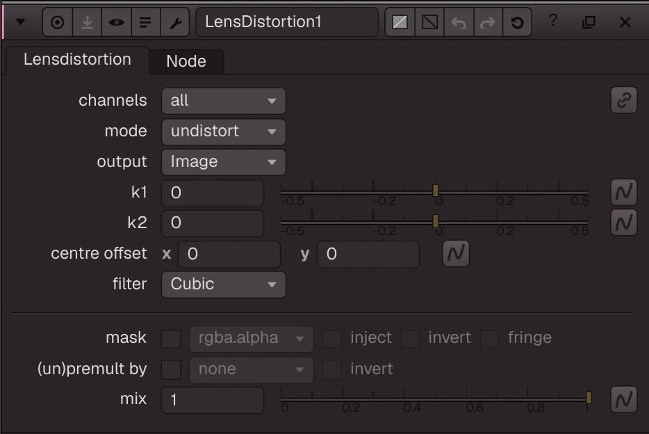 LensDistortion properties