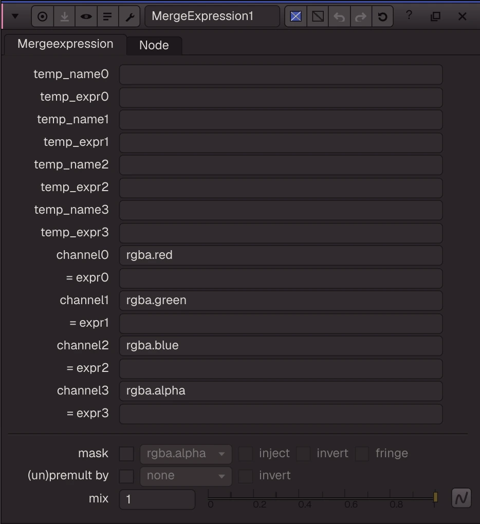 MergeExpression properties