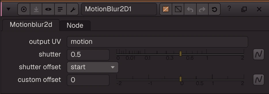 MotionBlur2D properties