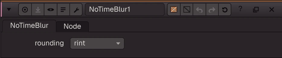 NoTimeBlur properties