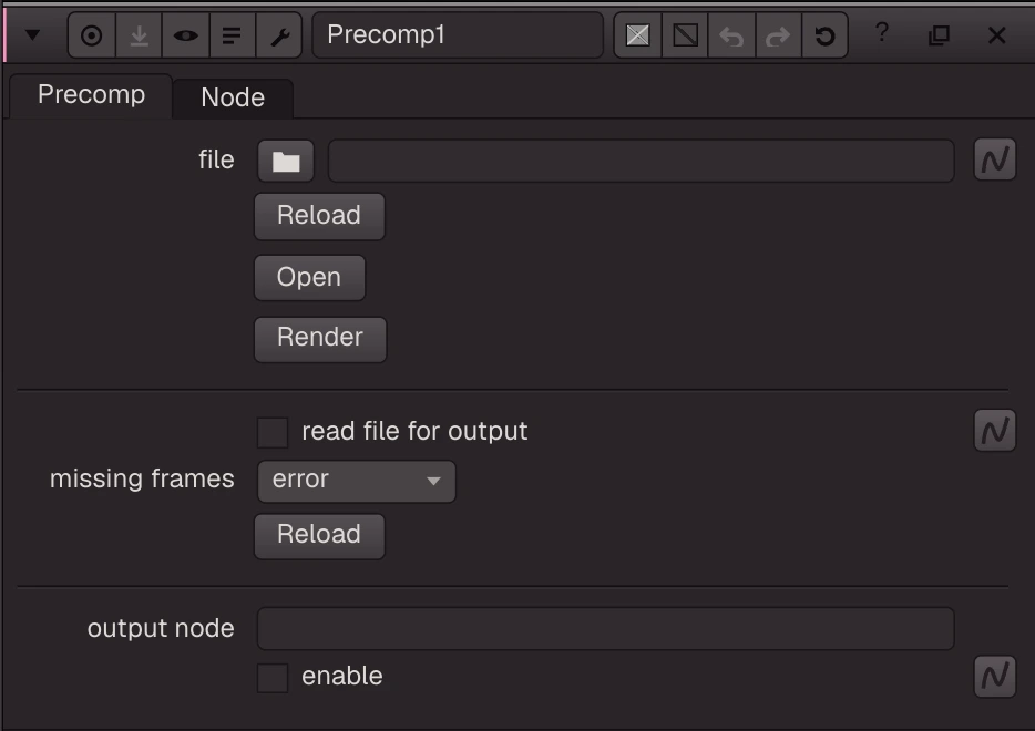 Precomp properties