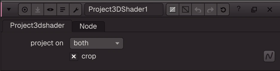 Project3DShader properties