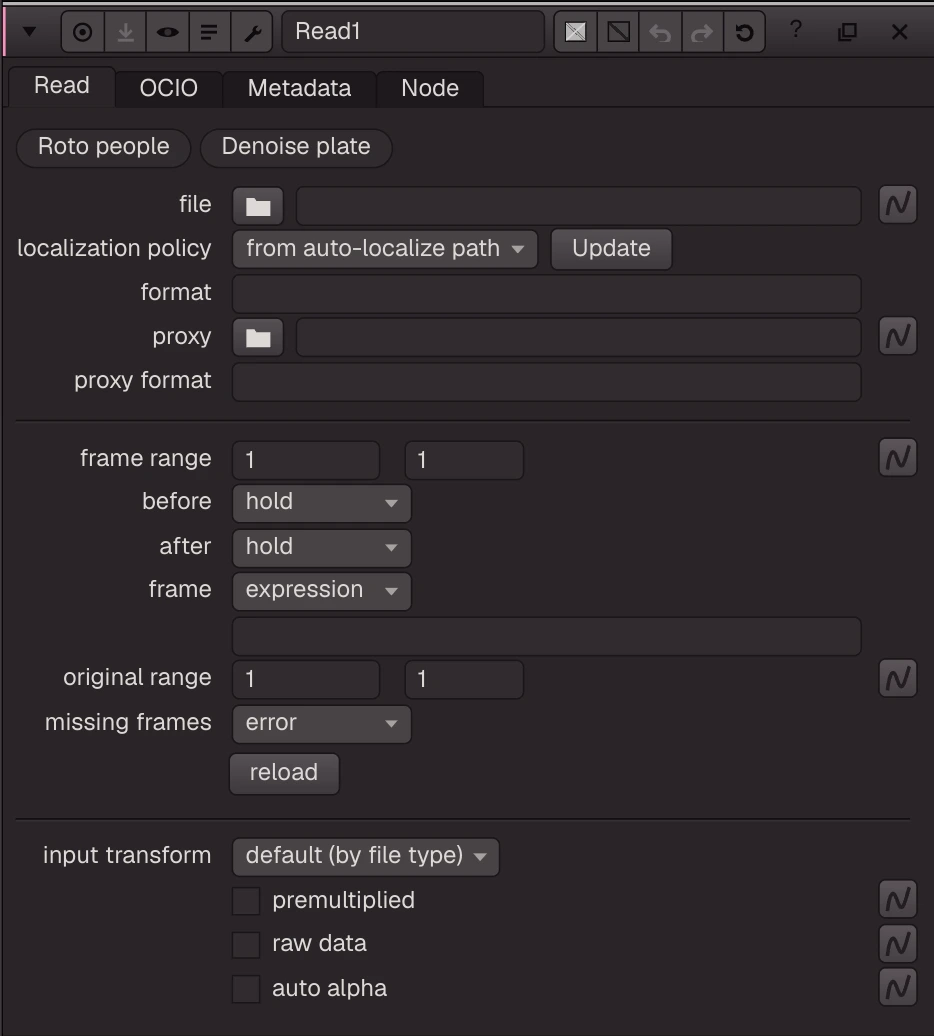 Read properties
