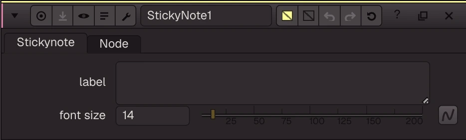 StickyNote properties