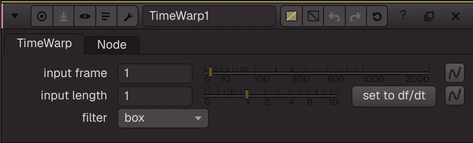 TimeWarp properties