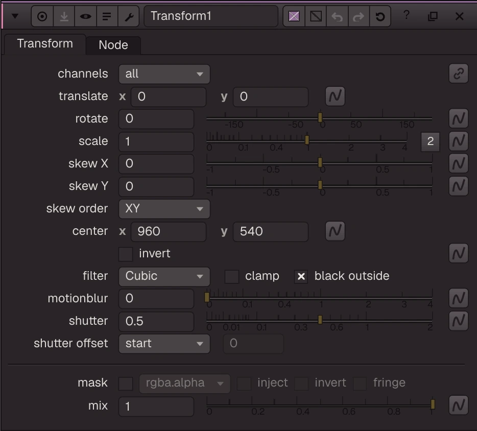 Transform properties
